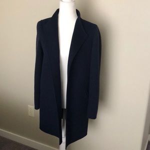Kinross Marine Blue Cashmere Coat